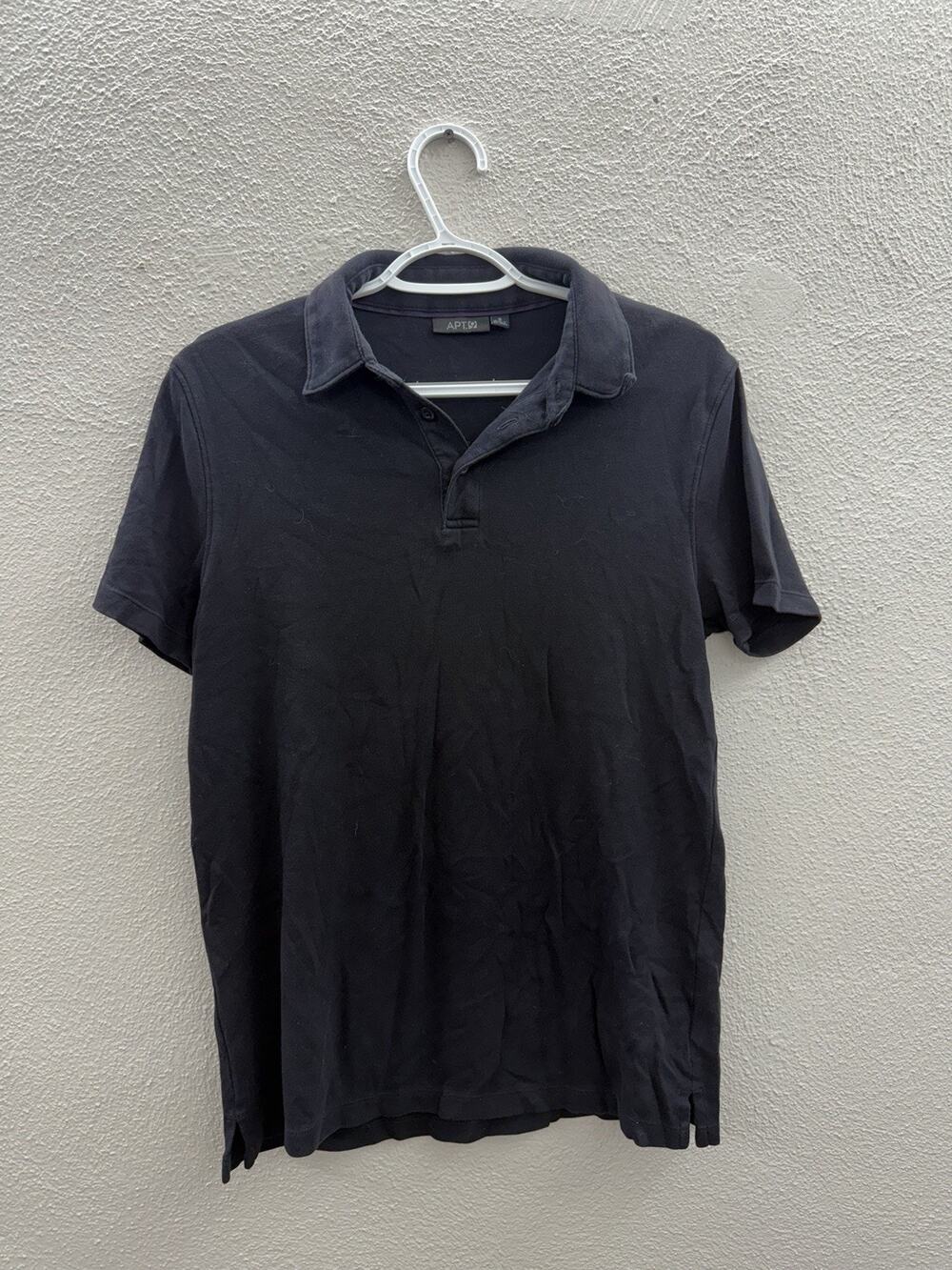 Apt 9 Mens Polo Shirt Size Small Black Short Sleeve